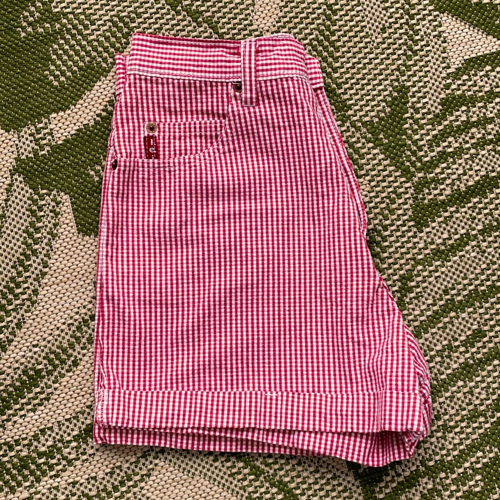 Vintage High Waist L.E.I. Gingham Shorts